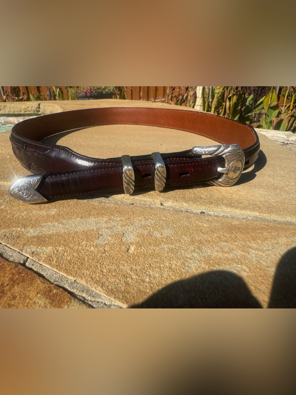 Lucchese Women's Lucchese Genuine Goatskin Belt- Size 36